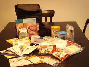 The baby bag and its contents