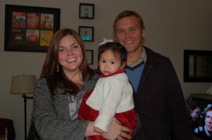 Photo op with Aunt Casey and Uncle Josh