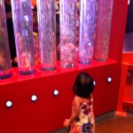 Checking out the children's section of the Science Museum