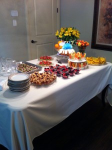 Beautiful spread courtesy of some lovely friends