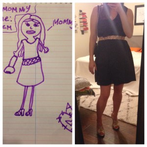 Elise drew my outfit. :)